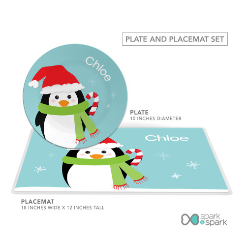 Hello Mr. Penguin Kids Placemat