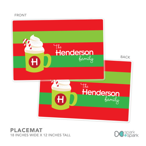 Yummy Hot Cocoa Holiday Placemat