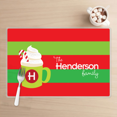 Yummy Hot Cocoa Holiday Placemat