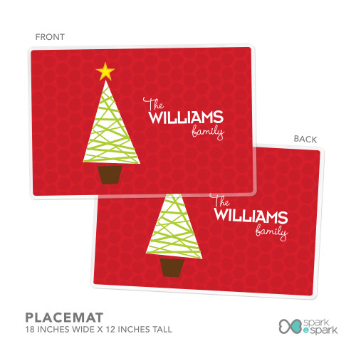 A Modern Kind of Tree Holiday Placemat