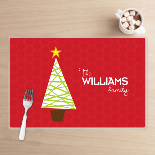A Modern Kind of Tree Holiday Placemat