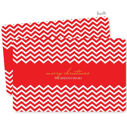 Fancy Red Zig Zags Holiday Placemat