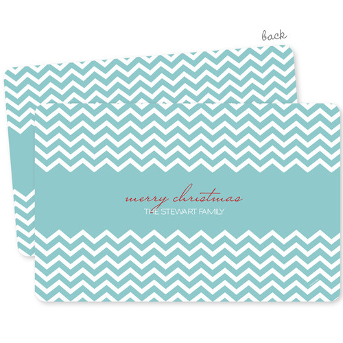 Fancy Blue Zig Zags Holiday Placemat