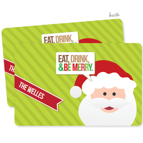 Eat, Drink & Be Merry Holiday Placemat