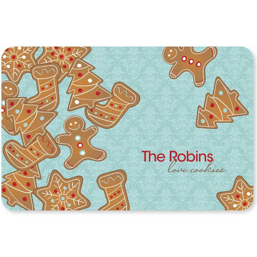 Yummy Xmas Cookies Holiday Placemat