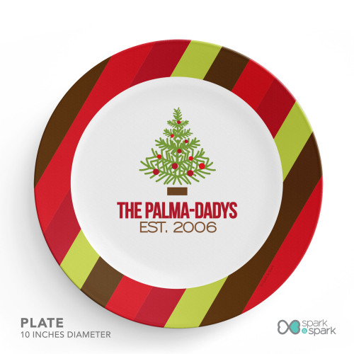 Fancy Xmas Tree Holiday Placemat