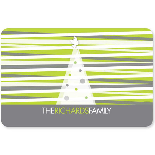 Modern Xmas Lines Holiday Placemat
