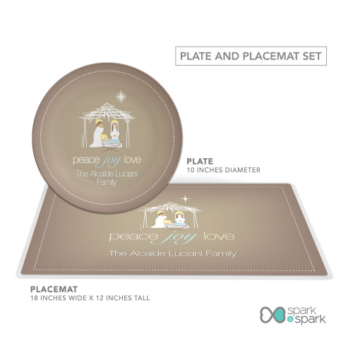 Wishful Nativity Holiday Placemat