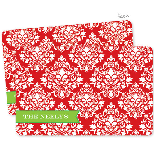 Red Damask Wonder Holiday Placemat