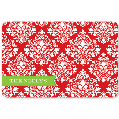 Red Damask Wonder Holiday Placemat