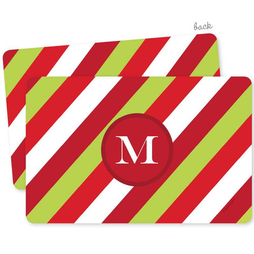Bold Xmas Stripes Holiday Placemat
