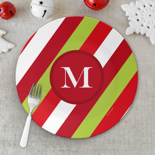 Bold Xmas Stripes Holiday Placemat