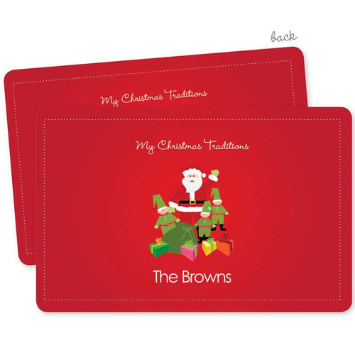 Santa's Tradition Holiday Placemat