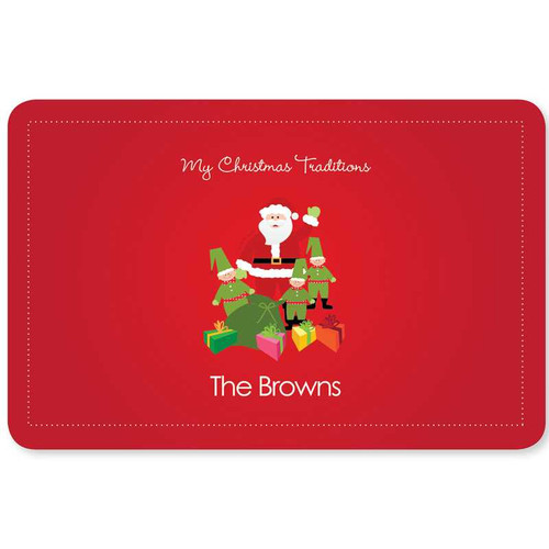 Santa's Tradition Holiday Placemat