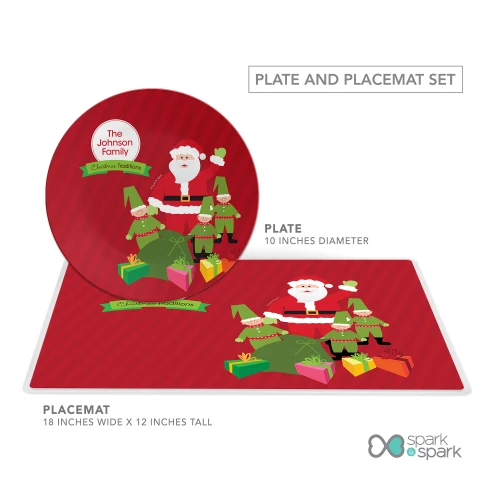 Santa's Tradition Holiday Placemat