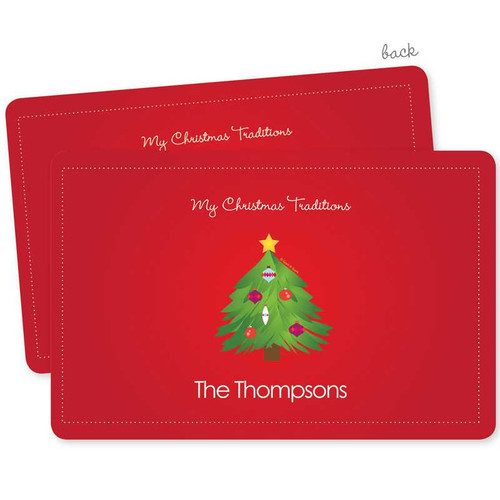The Christmas Tree Tradition Holiday Placemat