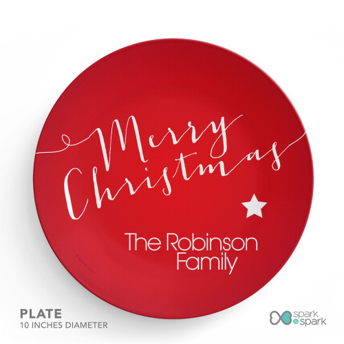 Merry Christmas Message Holiday Placemat
