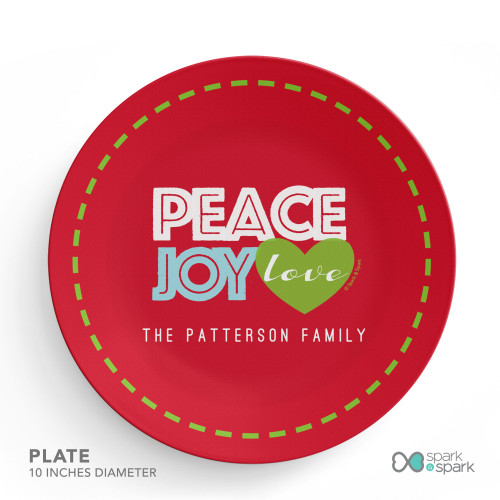 Peace, Joy and Love Holiday Placemat