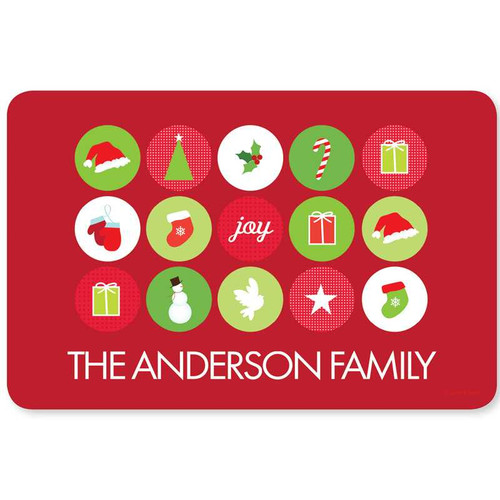 Christmas Symbols Holiday Placemat