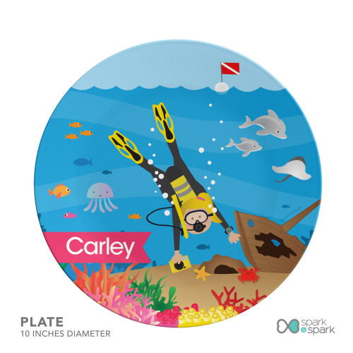 Under the Sea Girl Kids Placemat