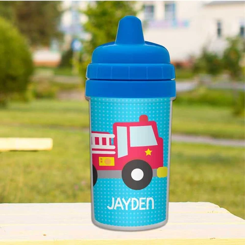 Cool Firetruck Toddler Sippy Cups