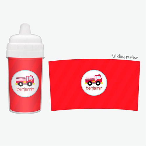 Cute Little Firetruck Baby Sippy Cup