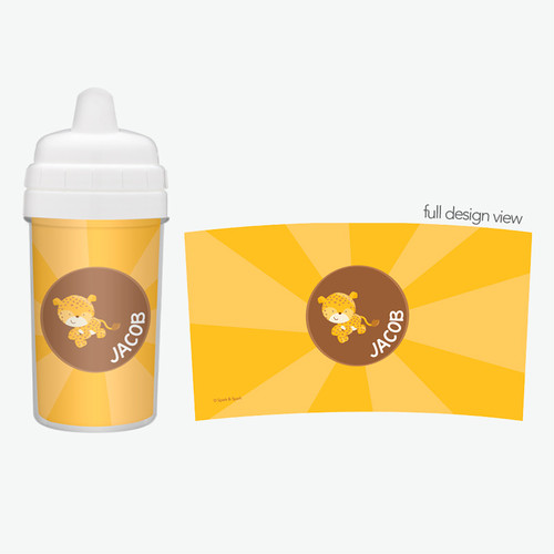 Cute Baby Cheetah Custom Sippy Cups