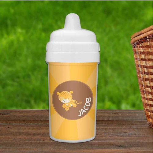 Cute Baby Cheetah Custom Sippy Cups