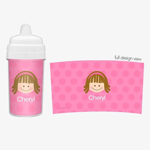 Just Like Me Pink SIppy Cup for 1 Year Old