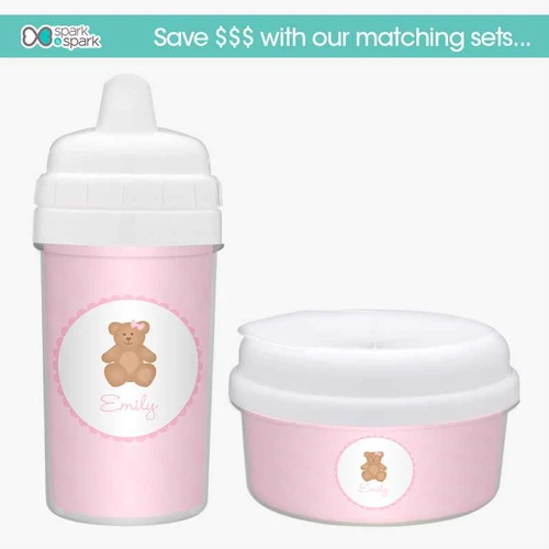 A Sweet Teddy Bear Spill Proof Sippy Cup