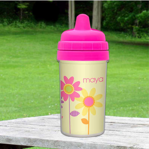 Three Spring Blooms Custom Sippy Cups