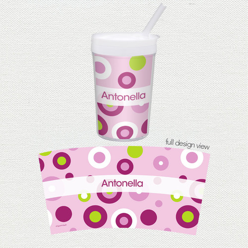 Circles and Circles Purple Toddler Cup