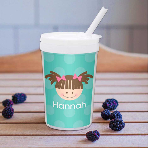 Just Like Me Girl Aqua Toddler Cup