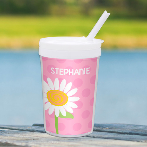 A Daisy for You Personalized Kids Cups