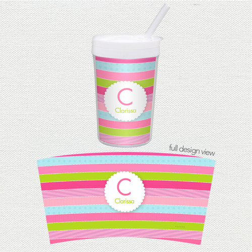 Pastel Stripes Toddler Cup