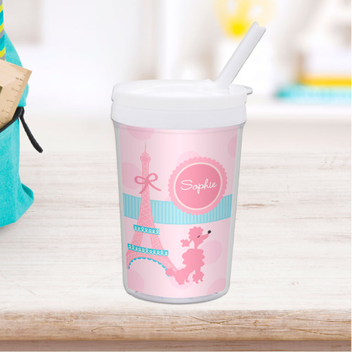 Ohh La La Paris Personalized Kids Cups