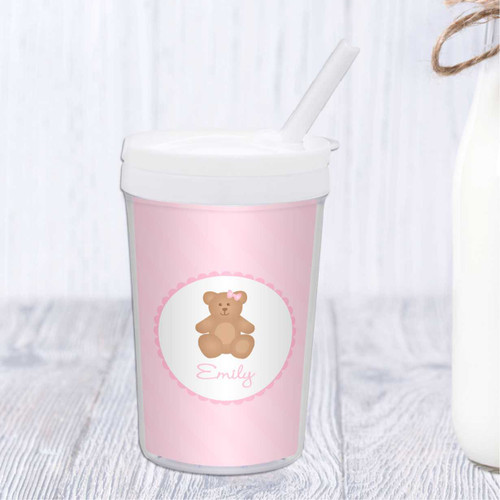 A Sweet Teddy Bear Personalized Kids Cups