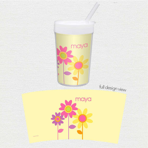 Three Spring Blooms Toddler Cup