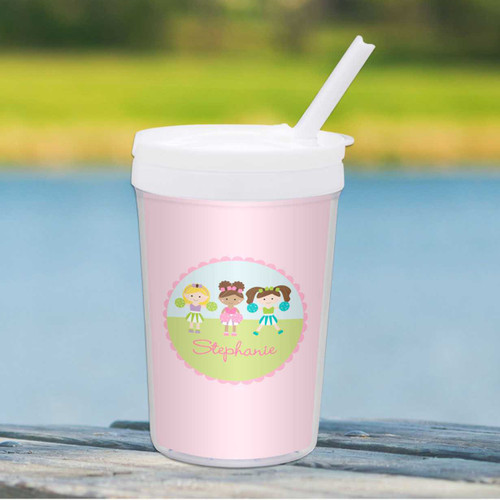 Three Cheerleaders Personalized Kids Cups