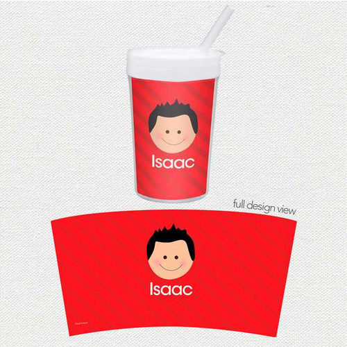 Just Like Me Boy Red Toddler Cup