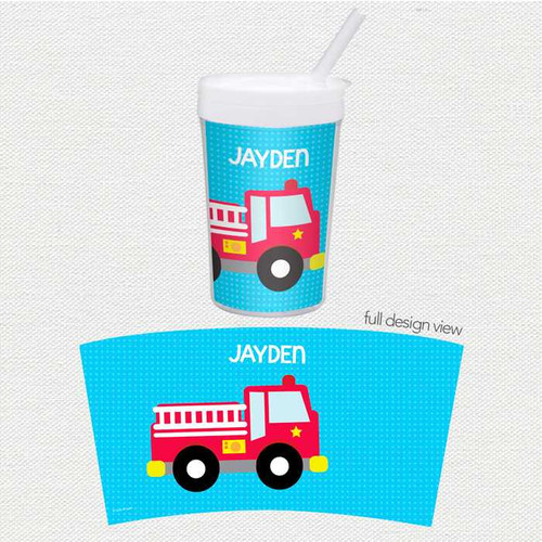 Cool Fire Truck Toddler Cup