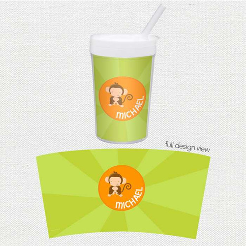 Cute Baby Monkey Toddler Cup