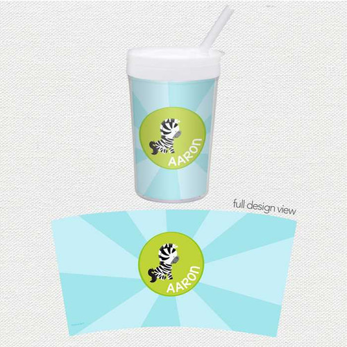 Cute Baby Zebra Toddler Cup