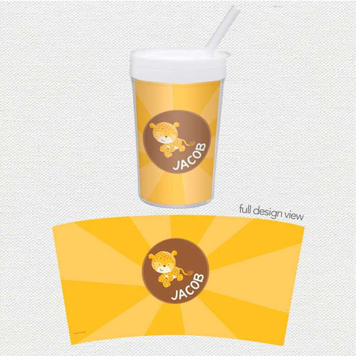 Cute Baby Cheetah Toddler Cup