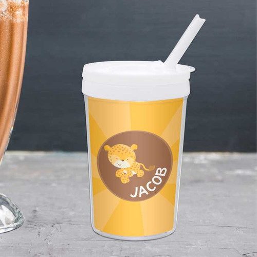 Cute Baby Cheetah Toddler Cup
