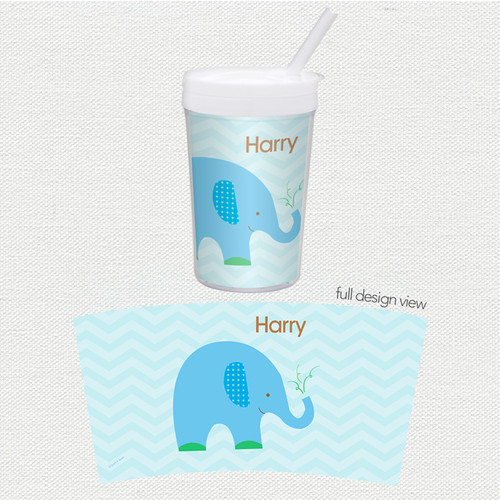 Blue Baby Elephant Toddler Cup