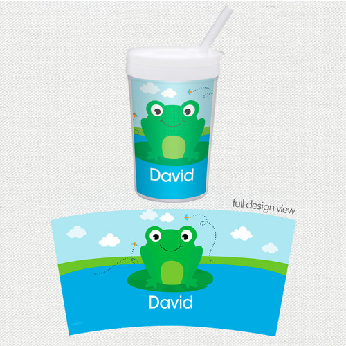Cute Smiley Frog Toddler Cup