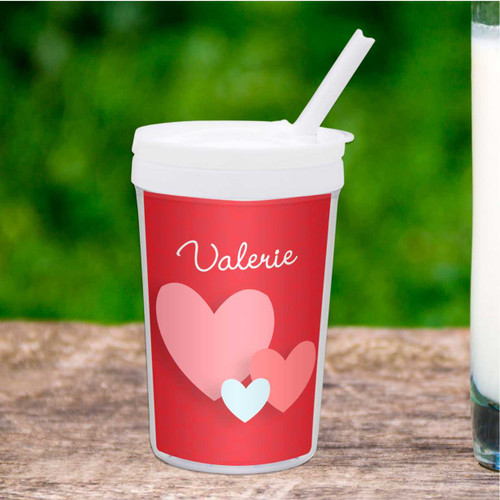 Many Hearts Personalized Kids Cups