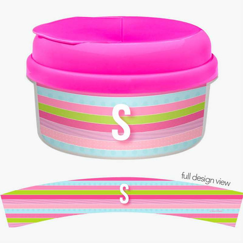 Sweet Lines Personalized Snack Bowls
