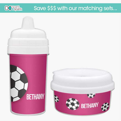 Girl Soccer Fan Purple Snack Bowl